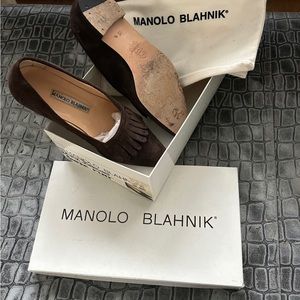 Manola Blahnik shoes.